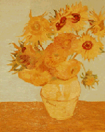 Luledielli, Van Gogh - riprodhim me vaj nė kanavacė nga Albana Temali