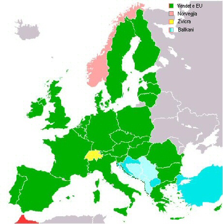 Harta e Evrops s Bashkuar dhe Ballkani i paintegruar