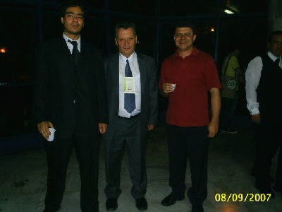 Engjll Koliqi me Carlos Mineiro dhe Carlos Henrique Ferreira