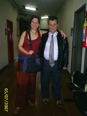 Engjll Koliqi me studenten kroate Klara Karada
