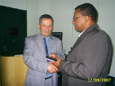 Engjll Koliqi me Prof. Dr. Walter Alves Victorino