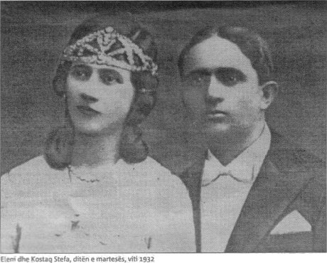 Eleni dhe Kostaq Stefa n ditn e martess m 1932