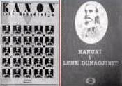 Different view of the book Kanuni i Lek� Dukagjinit
