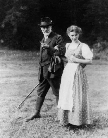 Sigmund dhe Anna Freud 1913 n� nj� dit� pushimi n� Dolomites