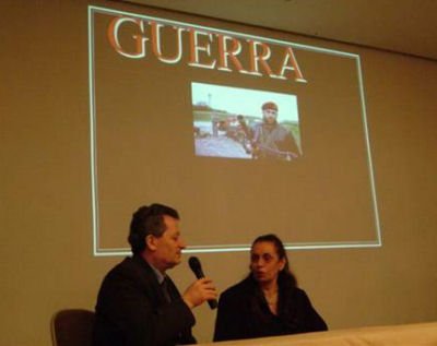 Prof. Engj�lli e Prof. Vera Lucia, gjat� ligj�rat�s